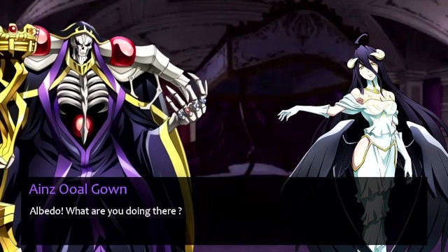 Anime Overlord Albedo And Ainz Hentai Cartoon Titjob Blowjob Creampie