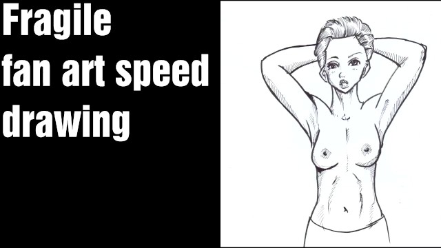 Fragile Topless Fan Art Speed Drawing Hentai