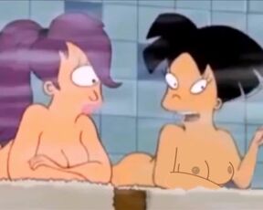 Amy Wong Flashing her Tits in the Sauna - Futurama Animated Hentai Cartoon Porn