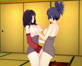 [Naruto]Kurenai x Anko(3d Hentai)