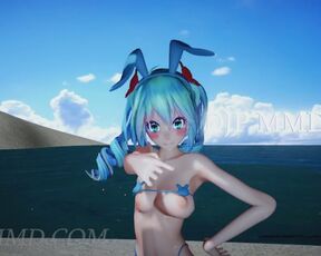 Miku - T-Ara - Bunny Style - Beach Stage 1287