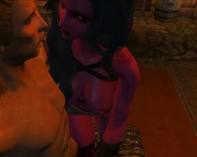 SKYRIM - THE SUCCUBUS IS MILKING THE NORDS