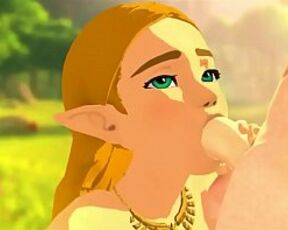 Zelda gives Blowjob in BOTW