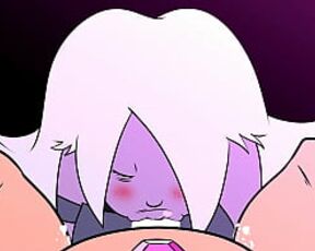 Steven universe Amethyst blowjob