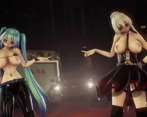 MMD - R-18 Lupin - Feat. Miku & Haku