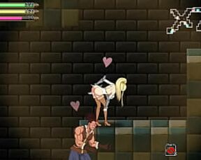 Pretty girl hentai having sex with a lot of men in Lady thief new hentai ryona act game with internal penetration