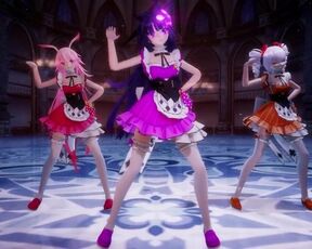 MMD girls dance