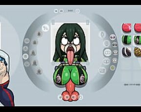 Fapwall [Rule 34 Hentai game] Tsuyu Asui from my hero academy gets a 6 dicks penetration and bukkake