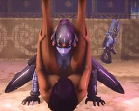 Futa Widowmaker fucks Pharah (3D Animated)