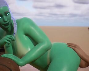 Alien Woman Gets Bred By Human - 3D Animation