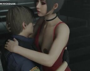 Ada and Leon Riding (Sickdude) [Resident Evil]