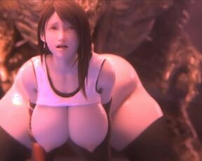 Hentai 3D tifa fuck monster ( 4k )