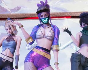 MMD Aespa - Savage Akali Hot Kpop Dance League of Legends KDA