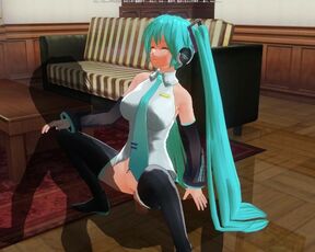 3D HENTAI Hatsune Miku cowgirl