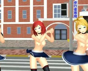 【MMD】LoveLive! Shake It with a rugged skirt!【R-18】