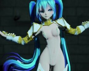 【MMD】Knight Miku - Dungeon Paradise【R-18】