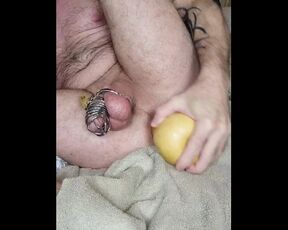 Hard fucking with Squash while CBT & prostate cumming [ROUGH]