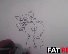 Drawing Sonic Rouge the Bat