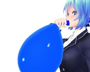 Imbapovi - Miku gets big Ballon + Big Breast