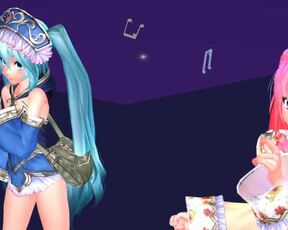 【MMD】Lonely tropical fish [Tda-style Miku Luka]【R-18】