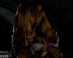 Clayface on Harley Quinn