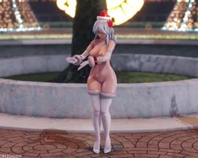 【MMD R-18 SEX DANCE】HAKU CHRISTMAS HOT BIG TASTY ASS DANCING MARINE DREAM [BY] Orion DobleDosis