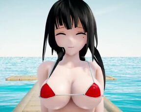 【MMD R-18 SEX DANCE】KANGXI Kiss me Hard Sex On The Beach Hot Pussy Fucked [CREDIT BY] Shark100