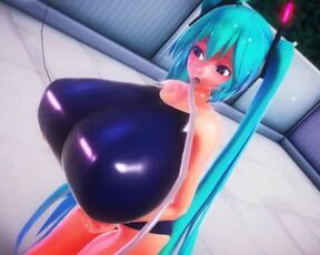 Imbapovi - Miku Uses Huge Water Breasts for a Good Cause