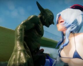 Ganyu Chan oral creampie by ugly Goblin Heterogeneous 3d hentai nsfw skyrim genshin impact ntr