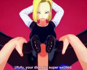 Hentai POV Feet Android 18 Dragon Ball