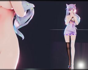 0288 -【R18-MMD】Genshin Impact 原神 Keqing 刻晴 - Good night Kiss