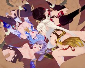 0105 -【R18-MMD】永夜MZK- Genshin Impact 原神 segs on all female characters