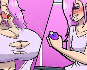 Breast expansion potion - hentai comic