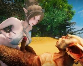 Big Breasts Elf Mama Fucked by Goblin Surrender Service Seeding Sex 3D Hentai NSFW NTR Part 8