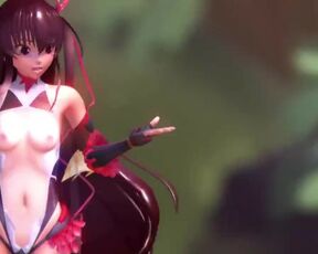 【MMD】Taimanin Yukikaze with her unshakable eye [Short-Cast-off version]【R-18】