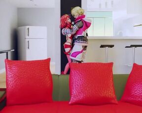 Mini-Giantess - Switched - A Pyra_Mythra Growth Animation