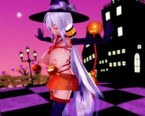 【MMD】Slut and Happy Halloween【R-18】