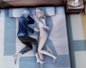 Elsa e Jack Frost - Cena Sexy