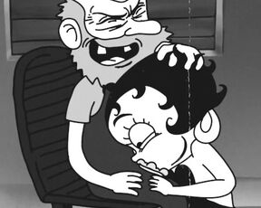 Betty Boop deepthroat old man