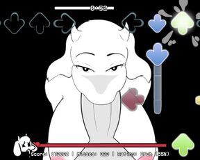 TORIEL UNDERTALE Vs MY BEST FNF BIG-COCKED """SKILL""" CREAMY GOAT MOMMY