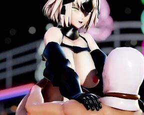 MMD R18 Jeanne D'arc Alter she Suck my Balls Dry Fate Grand Order 3D Hentai