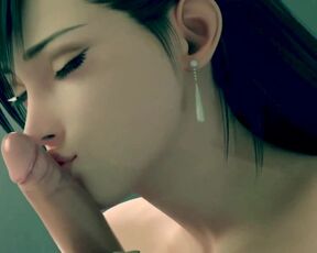 [RFF#6] TIFA LOCKHART BLOWJOB AND CREAMPIE