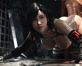 Tifa Thicc_Final Fantasy 7 Remake_in the Dungeon