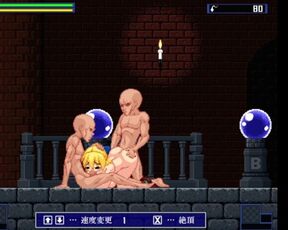 Warrior girl gets fucked by men with hard cocks and full of cum | Hentai Game Gallery | P29 W sound!