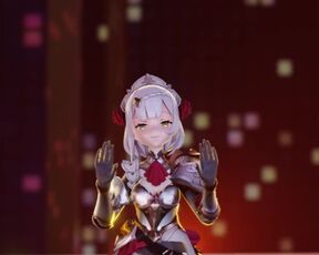 Genshin Impact Noelle Cute MMD