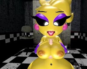 Masturbate with her tits Five nights at Freddy's girl