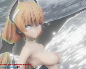 Angela Balzac Hentai Dance in the Moon Conqueror MMD 3D Nude Purple Armor Color Edit Smixix