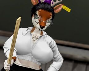 Good Girl Ott Herself in Detention - Second Life Yiff