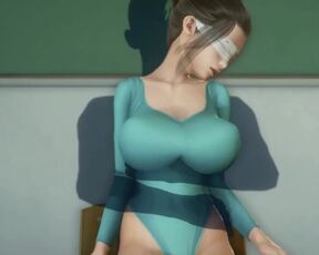 3D HENTAI Fucked gym teacher