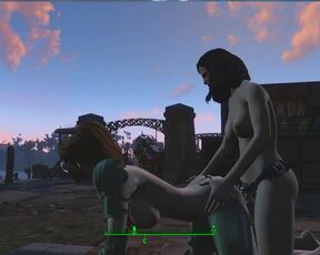 Piper fucks me with a strapon in front of everyone | Fallout 4 Sex Mod